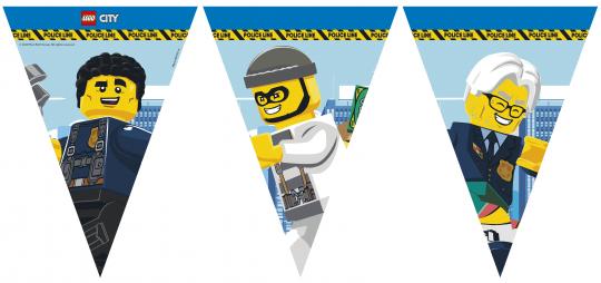 Lego City Wimpel Girlande:FSC zertifiziert:2.3m, mehrfarbig 