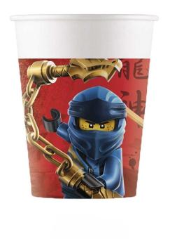 Lego Ninjago Partybecher: Kinderparty Geburtstagsdeko:8 Stück, 2 dl, mehrfarbig 