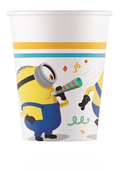 Minions Partybecher:FSC zertifiziert:8 Stück, 200ml, mehrfarbig 