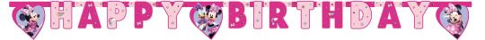 Minnie Mouse Happy Birthday Garland:200 cm, colorful 