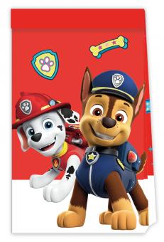 Paw Patrol Gift bags Chase Marshall: FSC certified:4 Item, red/white 