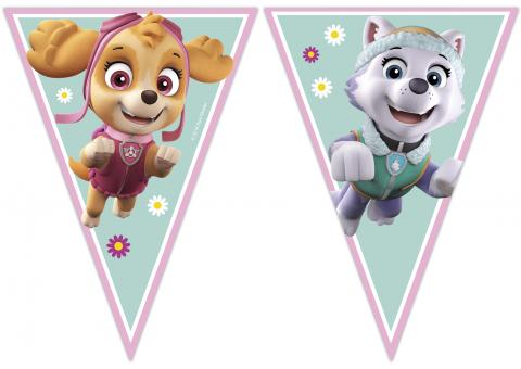 Paw Patrol: Skye and Everest Triangle Flag banner:2 m, multicolored 