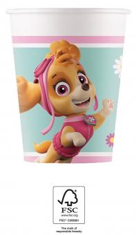 Paw Patrol Skye and Everest Party cups: FSC certified:8 Item, 200ml, multicolored 
