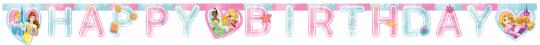 Disney Princess Happy Birthday Girlande:FSC zertifiziert:2 m, mehrfarbig 
