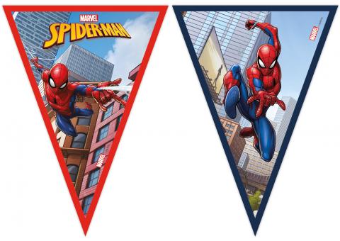 Spiderman Wimpel Girlande:FSC zertifiziert:2.3 m 