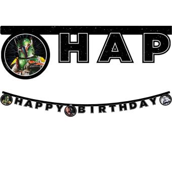 Star Wars Happy Birthday Girlande:FSC zertifiziert:2m, mehrfarbig 