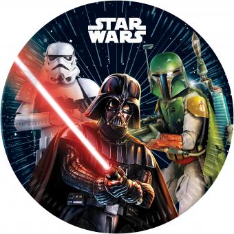 Star Wars Assiettes de fête, FSC:8 pièce, 23cm, multicolore 