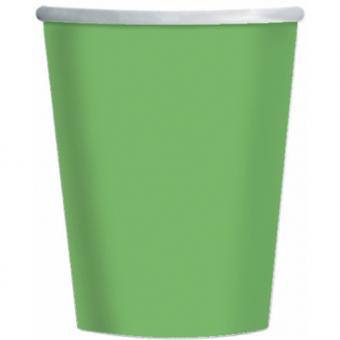 Party cups:8 Item, 2.5 dl, green 