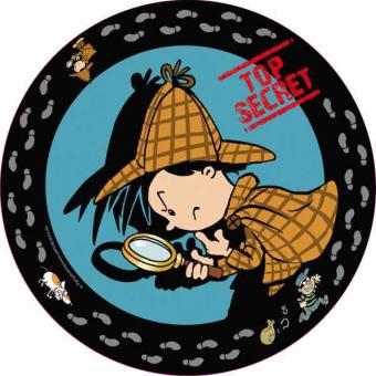 Detektiv Partyteller:8 Stück, 23cm, mehrfarbig 