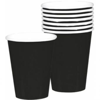 Party cups:8 Item, 2 dl, black 
