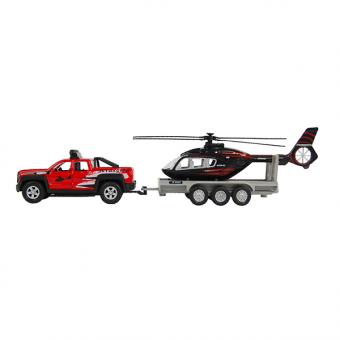 Pick Up Trailer + Helicopter 