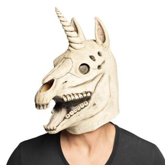 Einhorn Totenkopfmaske, latex 
