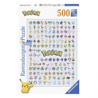 Puzzle Pokémon Pokédex 500: Ravensburger Puzzle:49 x 36 cm 