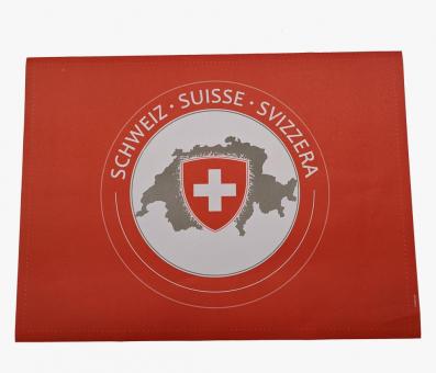 Swiss Cross Table set: August 1st decoration:8 Item, 30 x 40 cm, red 