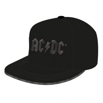 ACDC casquette Snapback: Shiny Black Logo 