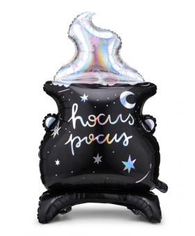 Folienballon Zauberkessel:48 x 80 cm, schwarz 
