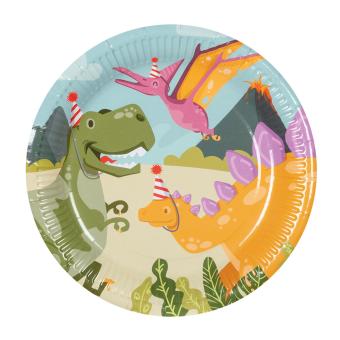 Dinosaur Paper plates:10 Item, 23 cm 