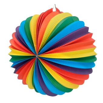 Rainbow Lampion, Papier:25 cm, bunt 
