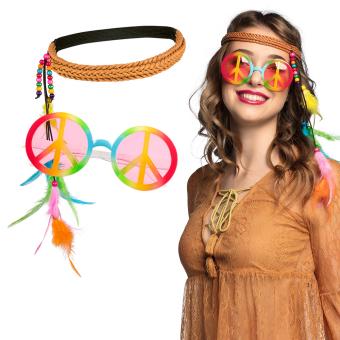 Set Hippie Bohemian: Bandeau et lunettes party 