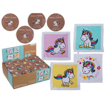 Magic towel unicorn: Party give away:30 x 30 cm 