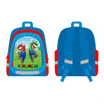 Super Maro Rucksack Knder Rucksack Super Maro Blau 35 X 24 X 12 Cm