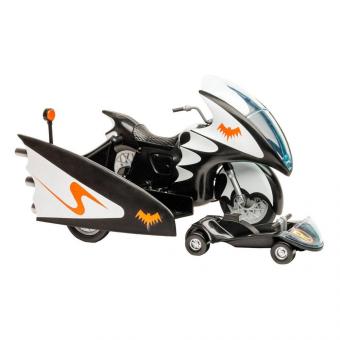 Batcycle with Side Car Vehicle:15 cm 