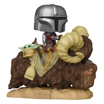 The Mandalorian on Wantha with Child in Bag Vinyl Figure:9 cm 