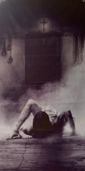 Spooky curtain with eyelets:200 x 80 cm 