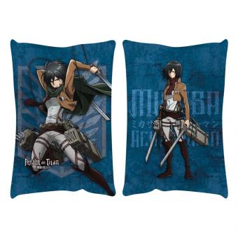 Attack on Titan Pillow: Mikasa Ackermann:50 x 35 cm 