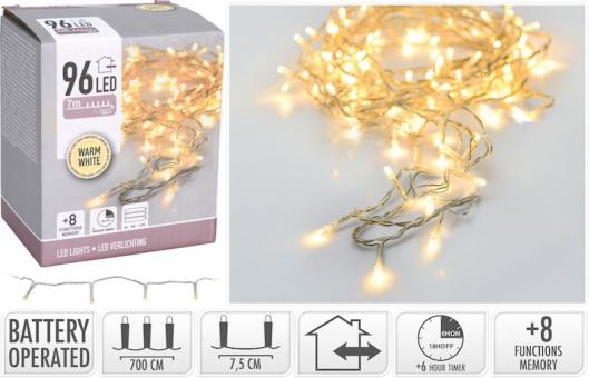 Chain of lights with 96 LEDs Outdoor:7 m 