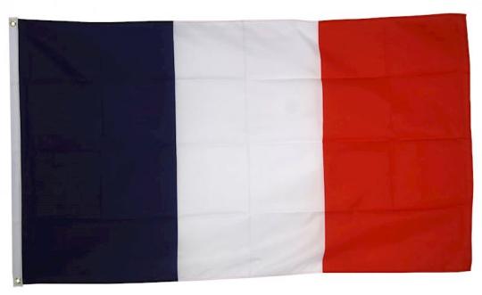 Frankreich Fahne:150 x 90 cm, mehrfarbig 
