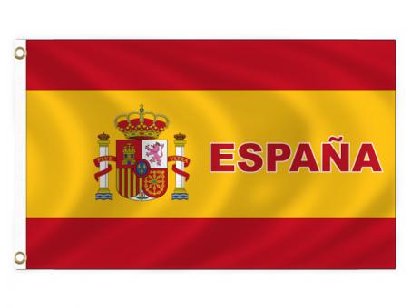 Spanien Fahne:150 cm x 90 cm, rot 