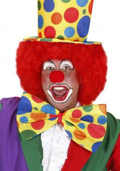 Maxi bow tie clown:18 x 36 cm, colorful 