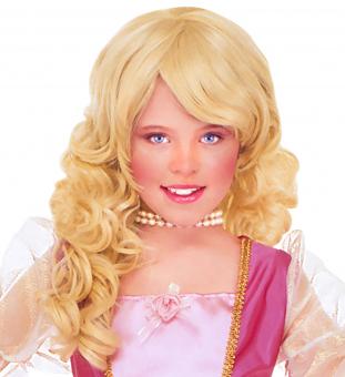 Perruque princesse pour enfants:blond 
