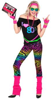 80er Jahre Kostüm:bunt 