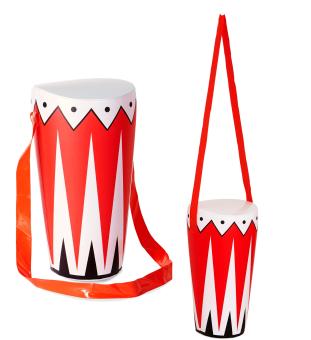 Inflatable drum:36 cm, red 