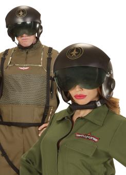 Jetpiloten Helm:schwarz 