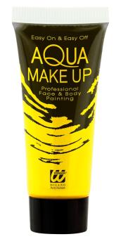 Aqua Make up in Tube neonfarbig:30 ml, gelb 