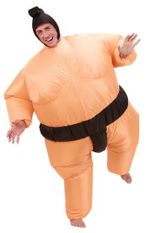 Aufblasbares Kostüm Sumo-Ringer:natur 