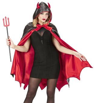 Devil cape with hood:red 