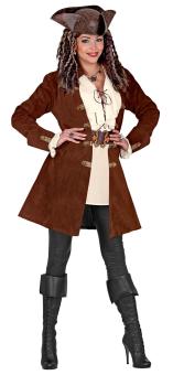 Piratenmantel für Frauen:braun 