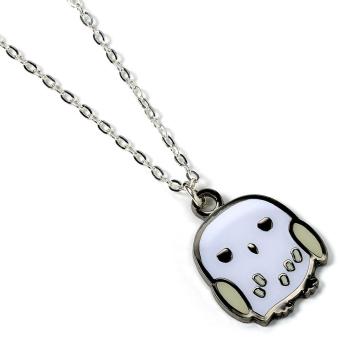 Hedwig Necklace & Charm: Silver plated 