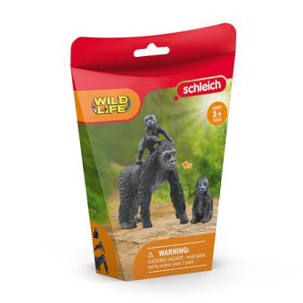 Lowland gorilla family 