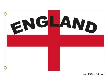England Fahne mit Metallösen:150 cm x 90 cm, mehrfarbig 