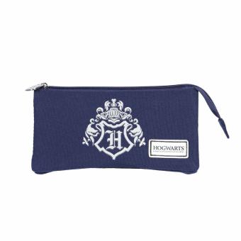 Hogwarts Logo Blue Pencil Case:12 x 23 x 11 cm 