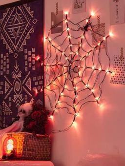LED spider web:1 m, red 