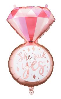 Folienballon Ring:41 x 72 cm, mehrfarbig 