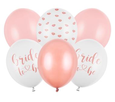 Ballons Bride to be, mix:6 pièce, 30 cm, multicolore 