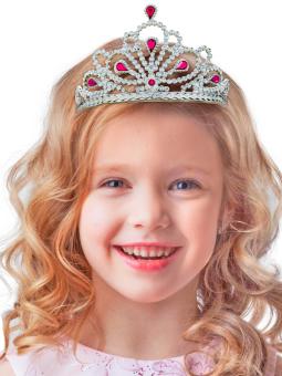 Diadem mit Schmucksteinen:silber 