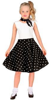 50s children's skirt with scarf:black 
